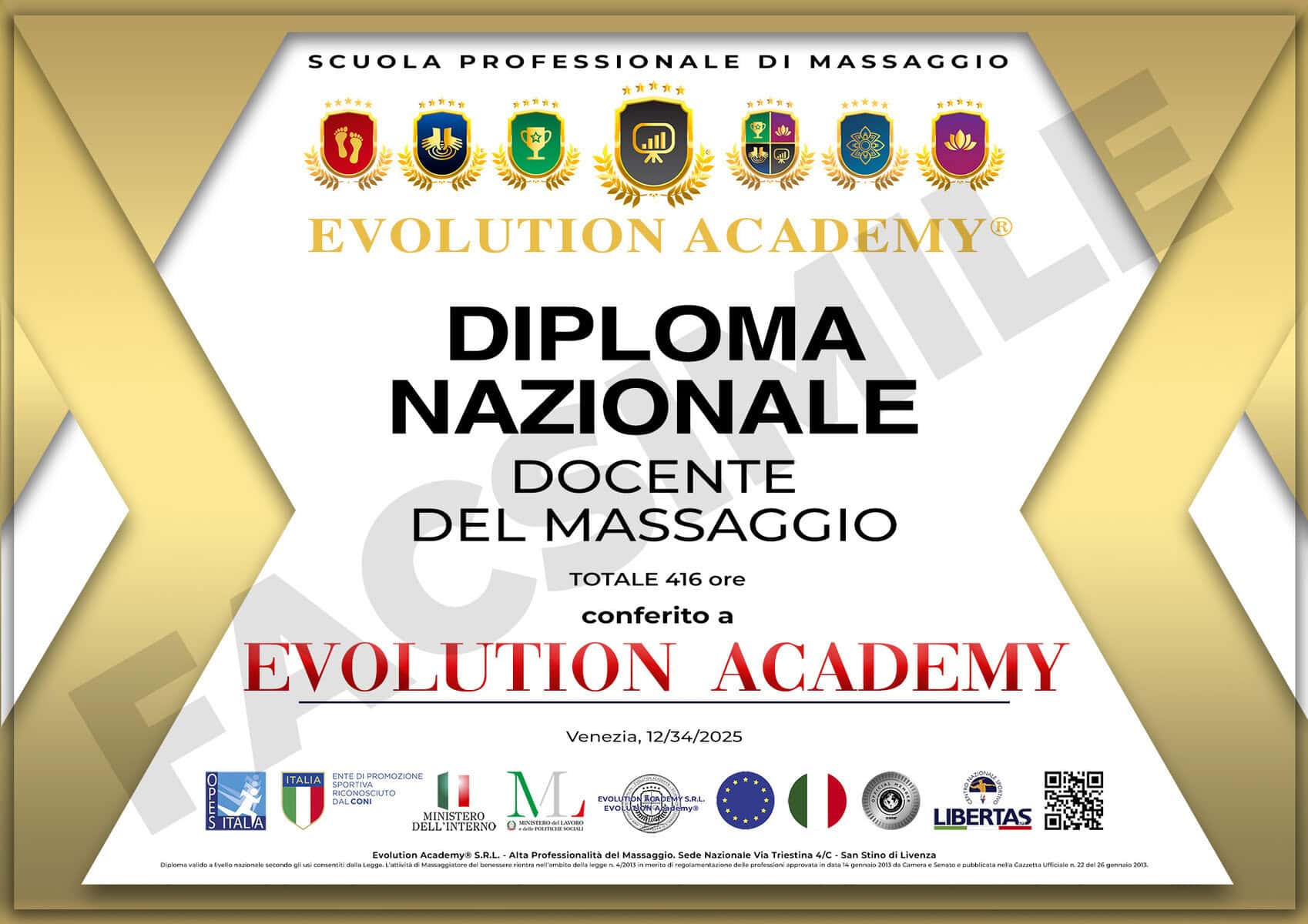 Diploma Professionale di Docente del Massaggio