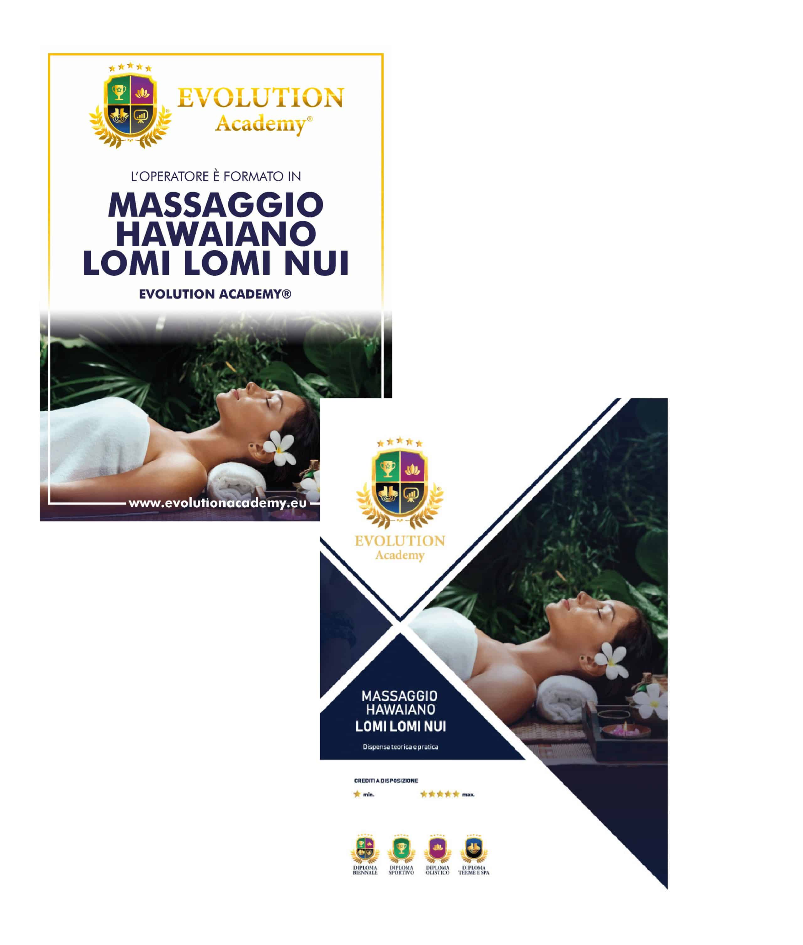 Materiali rilasciati al corso di massaggio hawaiano