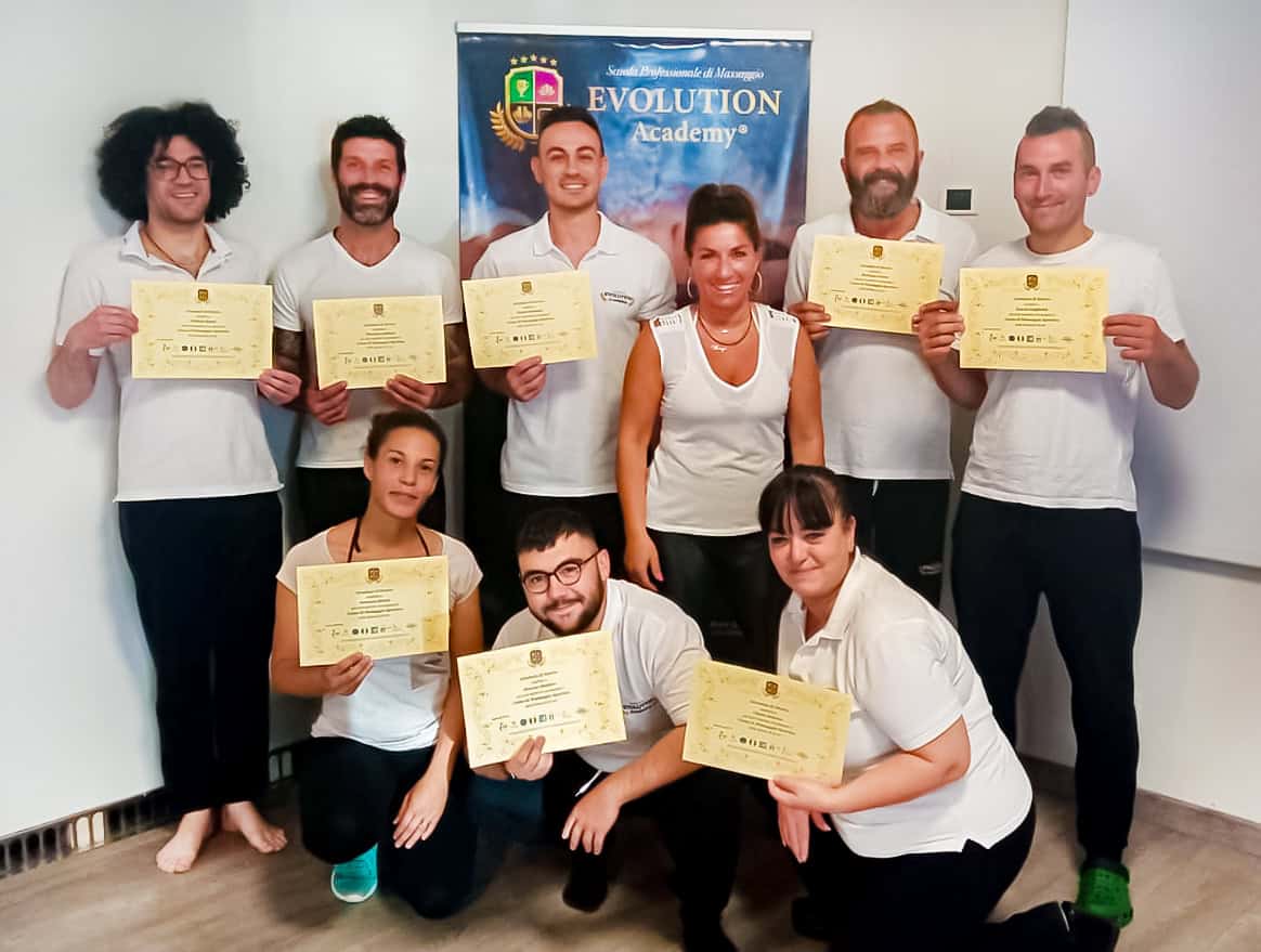 Certificati di completamento corso di formazione presso Evolution Academy®, formazione professionale di successo.