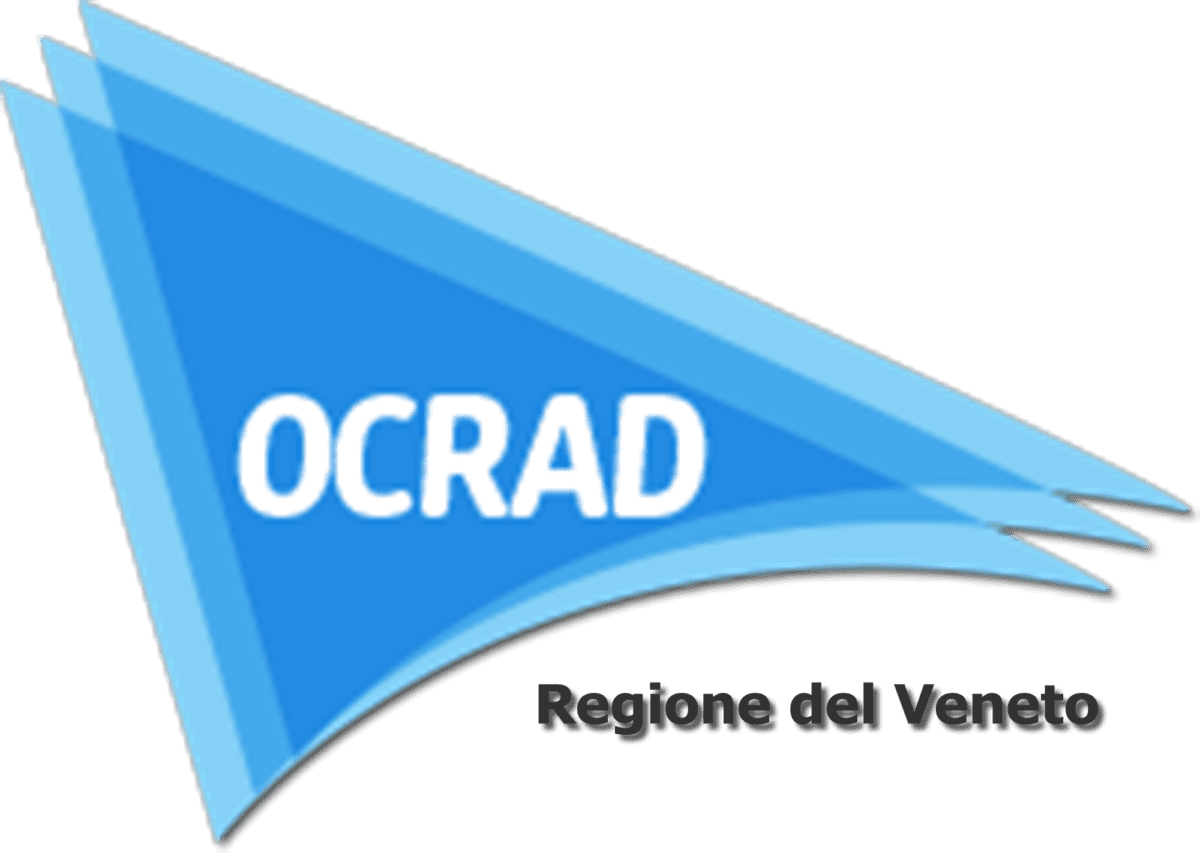 OCRAD Regione del Veneto, logo blu, supporto alla formazione e allo sviluppo professionale.