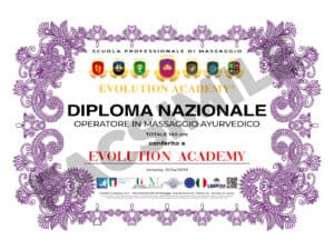 Diploma di Operatore in massaggio Ayurvedico