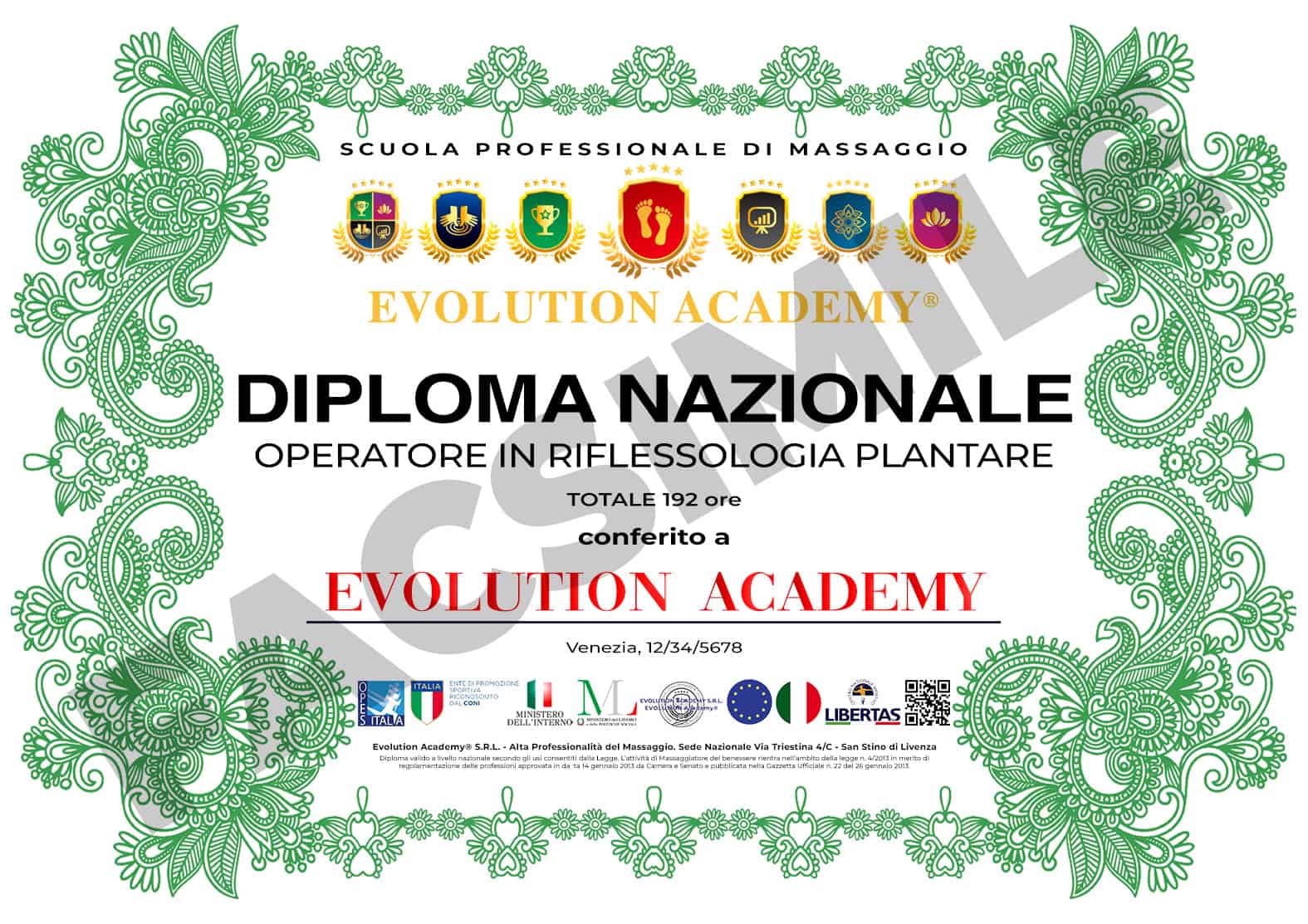 Corso Riflessologia Plantare Diploma Evolution Academy®