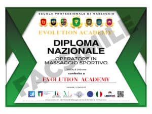 Diploma di Operatore in Massaggio Sportivo