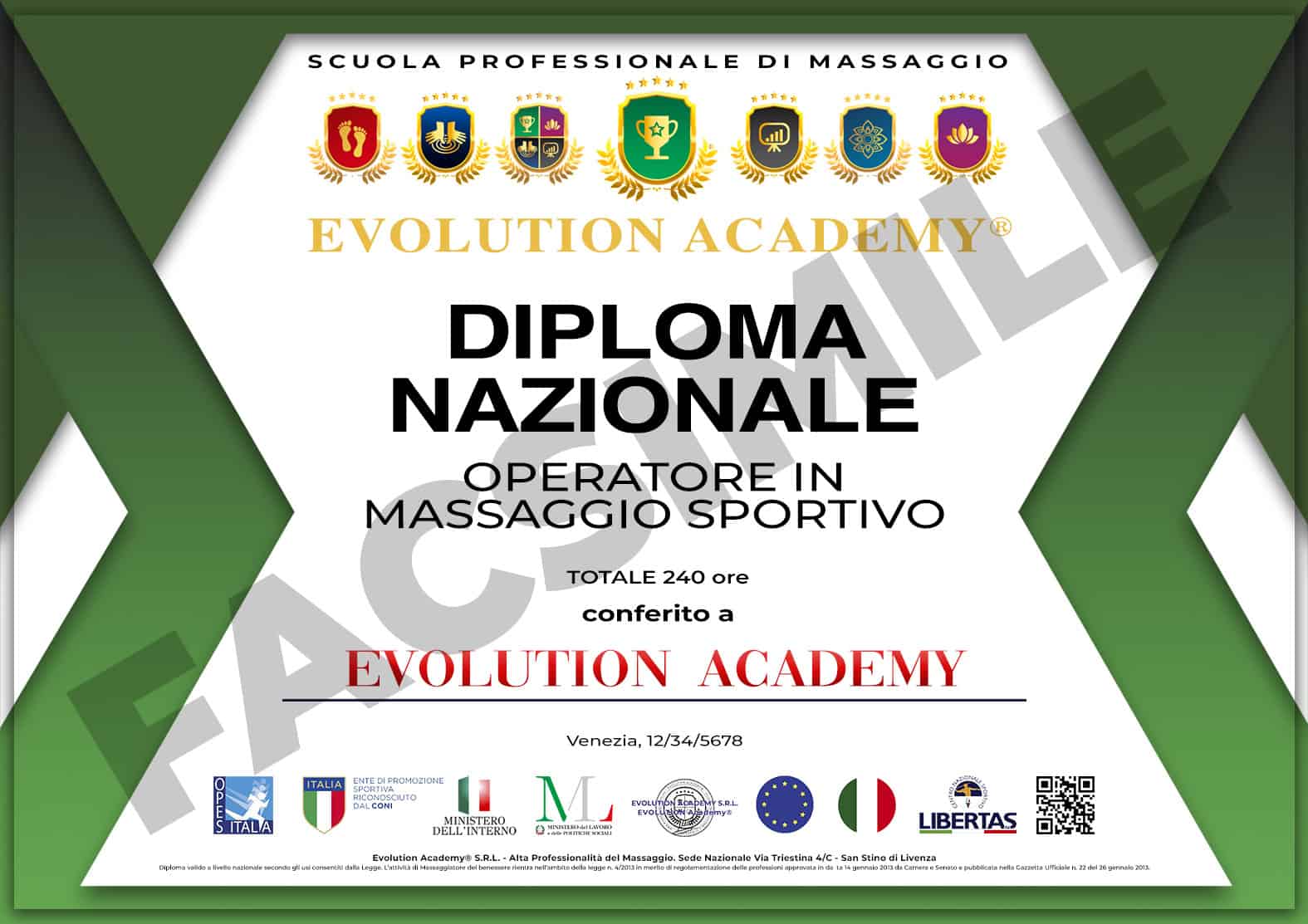 Massaggio sportivo, diploma professionale, scuola di massaggi, formazione operatori massaggi, evoluzione Academy massage, certificazione massaggi sportivi, corso massaggi formazione, diploma priorità estetica.