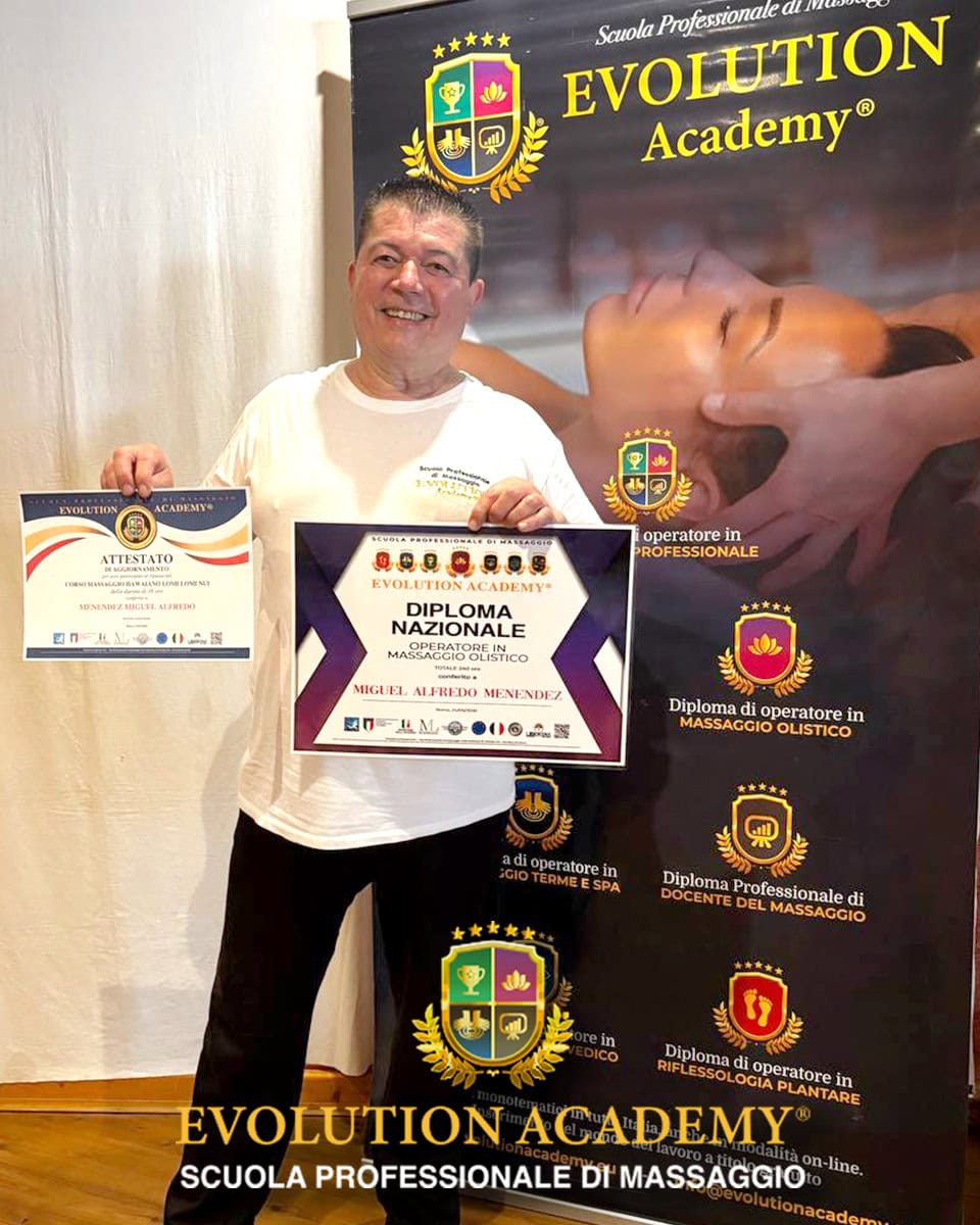 Diploma di Massaggio Evolution Academy_ Vacanze e massaggi